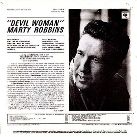 Album Cover Art Marty Robbins Devil Woman