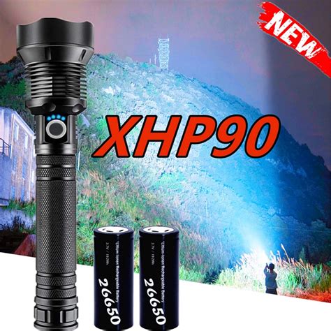 Jual Senter LED CREE XHP90 Tactical Flashlight Led Powerful Flash Light