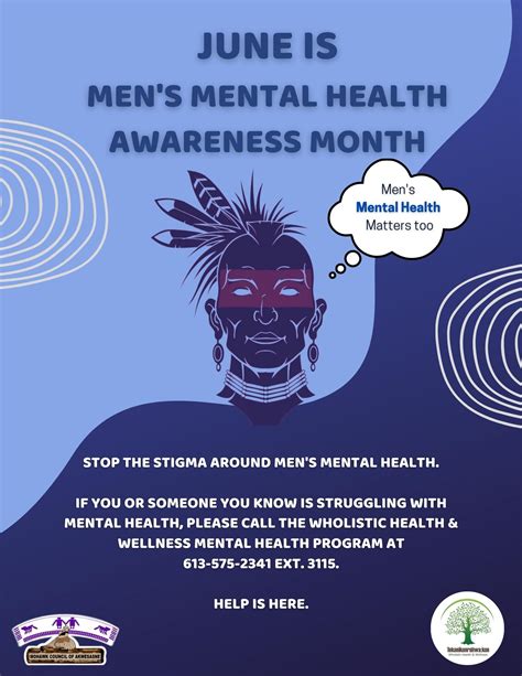 Mens Mental Health Awareness Month Mohawk Council Of Akwesasne