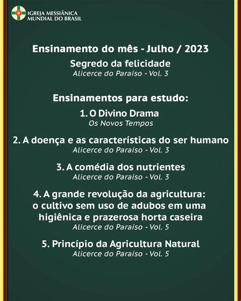 Ensinamento Culto Mensal Igreja Messi Nica Mundial Do Brasil