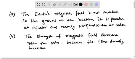 Solved A Is The Earths Magnetic Field Parallel To The Ground At All