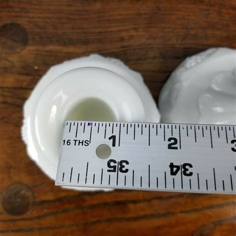 2 Authentic Hand Made Westmoreland Milk Glass 1 Has Original Etsy