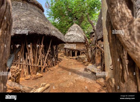 Fant Stica Villa Amurallada Tribus Konso Aldea Africana Frica