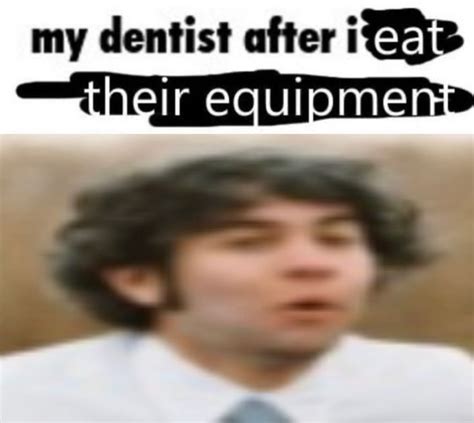 A Man Wearing A Tie With The Caption My Dentist After I Eat Their Equipment