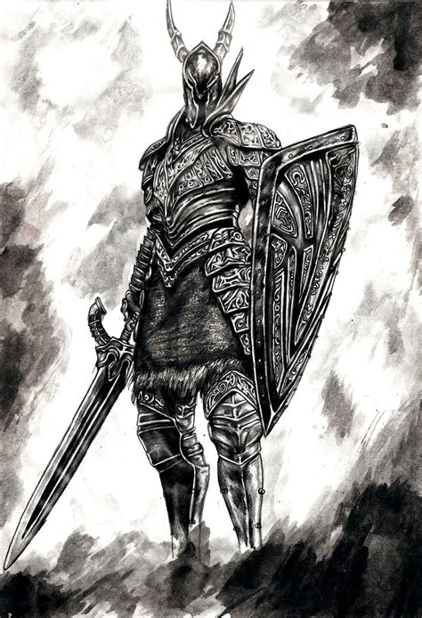 Artstation Black Pencil Knight