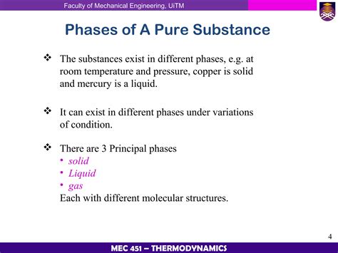 Thermodynamic Chapter Properties Of Pure Substances Ppt