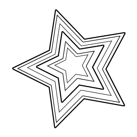 33 Star Outlines Twinkling Star Line Art Crafty Stars