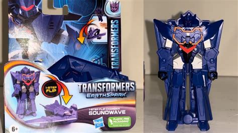 Transformers Earthspark One Step Flip Changer Soundwave Review Youtube