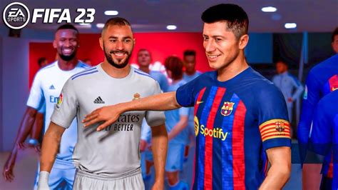 Fifa 23 Gameplay Barcelona Vs Real Madrid Ps5 Youtube