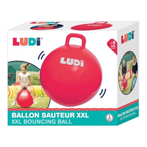 Ballon Sauteur XXL Rouge Ludi King Jouet Ballons Sauteurs Ludi