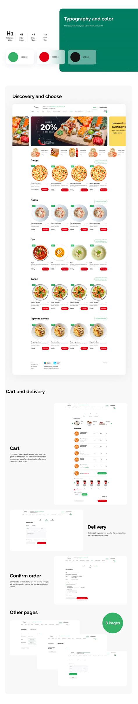 Food restaurant delivery e-commerce on Behance