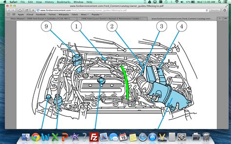 L Ford Engine Hoses Diagram