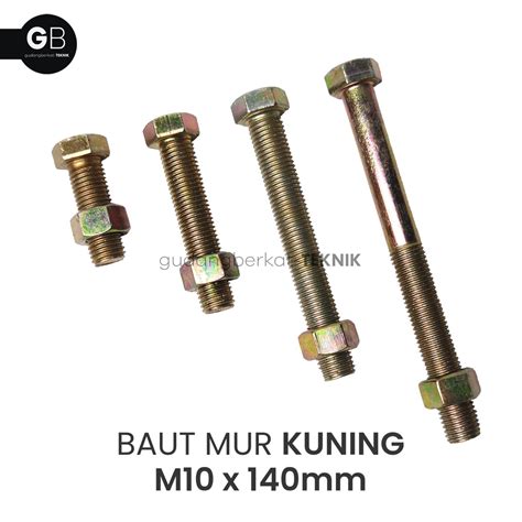 Jual Baut Mur Kuning M X Bmk X Mm Baut M Kuning