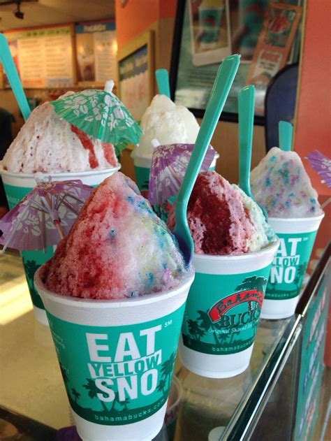 Bahama Bucks Shaved Ice Recipe Ice Cream Menu Snow Cones