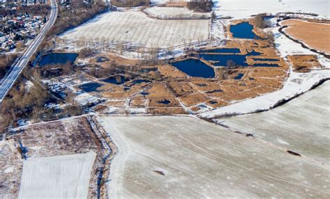 M Hlenbecker Land Aus Der Vogelperspektive Winterluftbild Uferbereiche