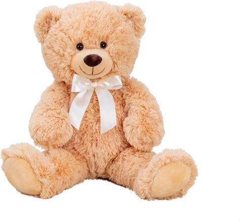 Orsetto Di Peluche Marrone Con Fiocco 56 Cm Grande Orso Di Peluche