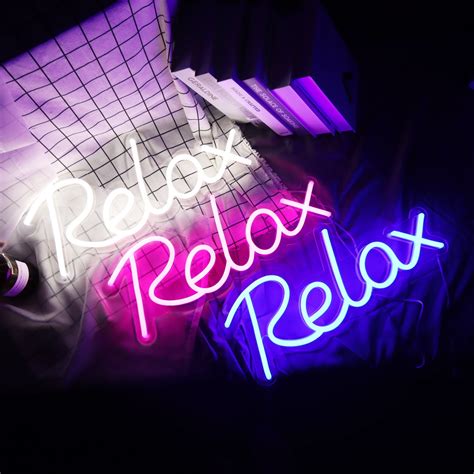 Relax Neon Sign Custom Neon Sign For House Room Or Store Etsy