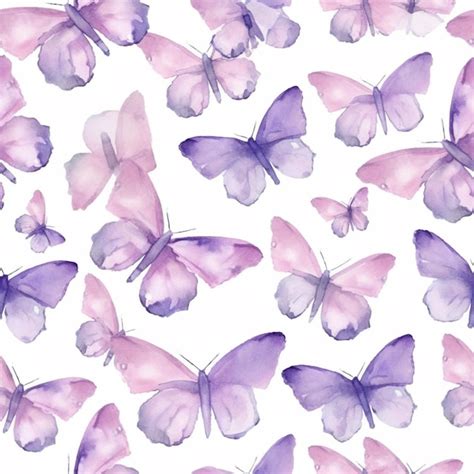 Premium Photo | Purple and pink butterflies on a white background ...