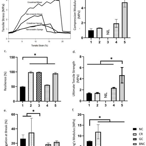 The Mechanical Characterisation Of The Scaffolds At Room Temperature