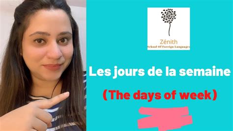 Les Jours De La Semaine The Days Of Week Lesson 11 Learn French