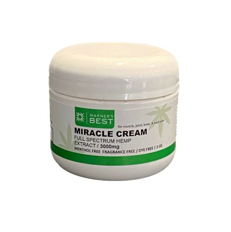 Fragrance Free Miracle Cbd Cream Highest Quality Cbd Products