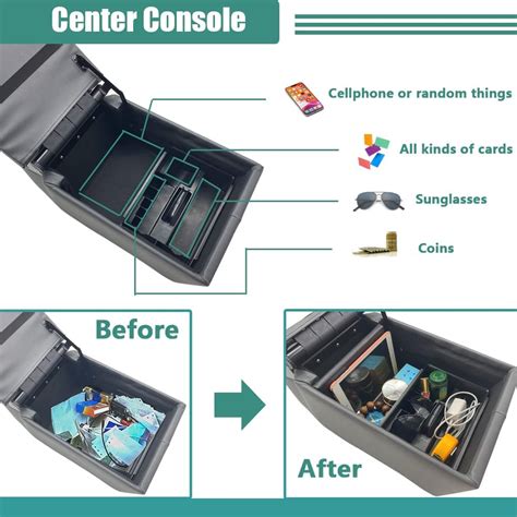 Universal Truck Seat Bench Contractor Center Console Business Organizer