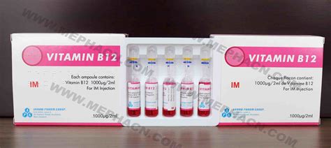 Vitamin B12 I M Injection 1000ug 2ml Photos And Pictures