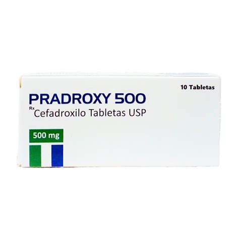 Pradroxy Cefadroxilo 500Mg X 10 Tabletas Genepharma Farmadon La