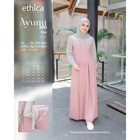 Jual Gamis Ethica Ayumi Terbaru Baju Gamis Terbaru Gamis