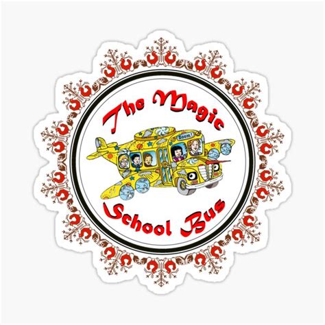 Magic School Bus Sticker For Sale By Nolimitink Redbubble