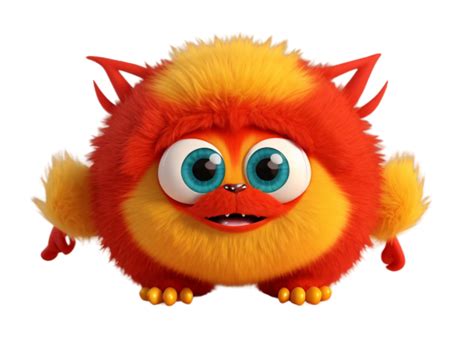 Cute And Funny Colorful Monster Free Stock Photo Public Domain Pictures