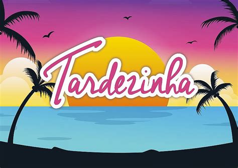 Como Se Escreve Tardezinha - Poster Tardezinha Cartaz Adesivo Decorativo 42,5x60cm - Infrabit