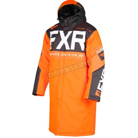 Fxr Racing Orange Black White Warm Up Coat Dennis Kirk