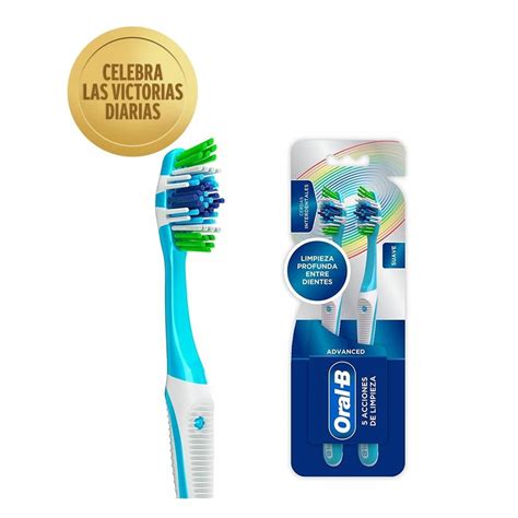 Cepillo Dental Oral B Advanced Acciones De Limpieza Suave Pzas