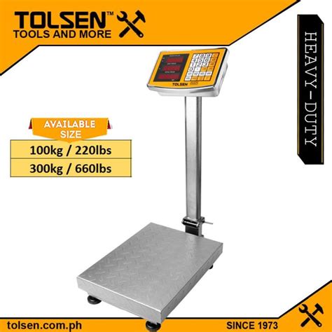 Tolsen Electronic Digital Platform Weighing Scale W Built In Battery