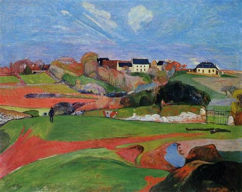 Museum Art Reproductions Landscape At Le Pouldu By Paul Gauguin