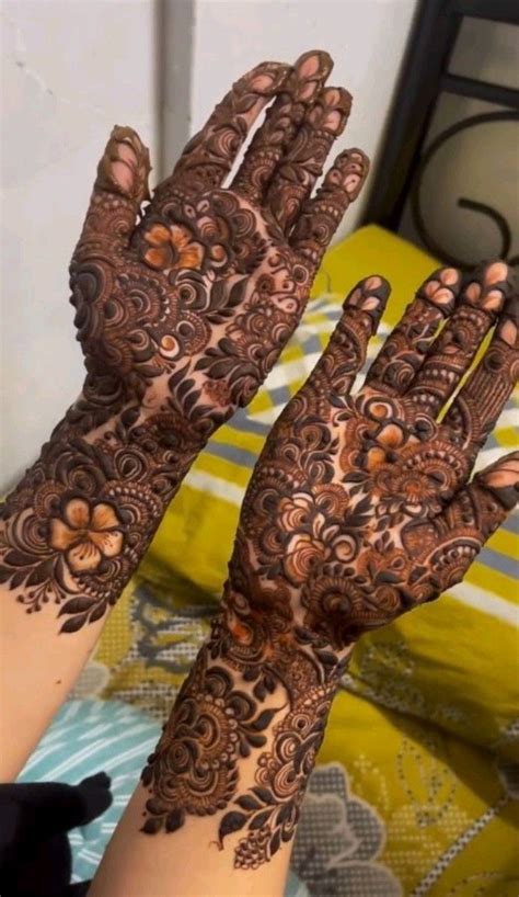 Stylish Full Hand Bridal Mehendi Design Follow Me For More Pins