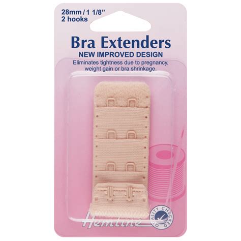 Hemline No Sew 50mm Nude Bra Extenders 3 Hooks ULTIMATE CRAFT Shop Online Now