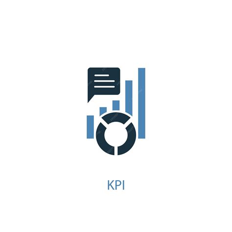 Premium Vector Kpi Concept 2 Colored Icon Simple Blue Element