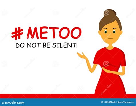 Metoo Me Too Movement Pop Art Style Banner With Woman Face Cartoon