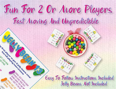 Jelly Bean 13 Printable Party Game - Etsy