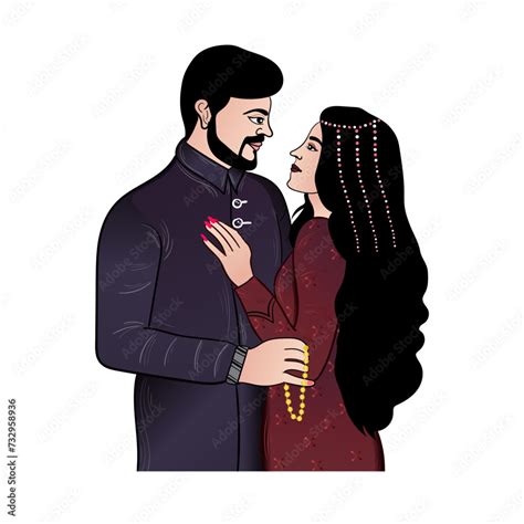 Indian Wedding Symbol Indian Groom And Bride Color Clipart Indian