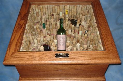 Handmade Taste The Wine Led End Table With 1300 Corks And