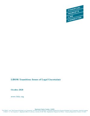 Fillable Online Libor Transition Issues Of Legal Uncertainty Fax Email