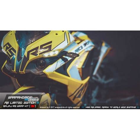 Multicolor M Bajaj Pulsar Rs Limited Edition Graphics Sticker