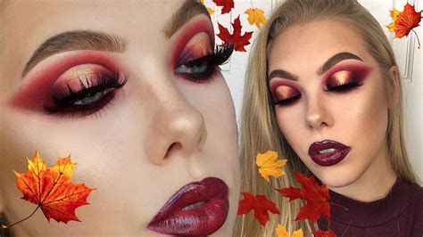 Cranberry Autumnal Makeup Look Lsgmakeup Youtube