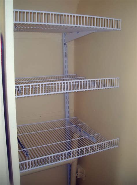 White Metal Closet Shelving | Home Design Ideas