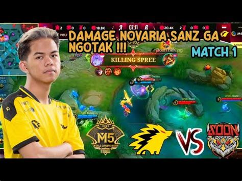 Damage Novaria Sanz Ga Ngotak Onic Esport Vs See You Soon M Game