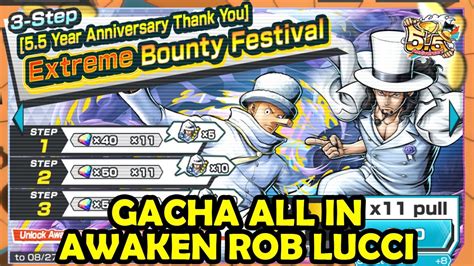 GACHA ALL IN New EXTREME Awakened Form Rob Lucci ONE PIECE