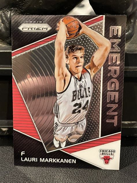 2017 Panini Prizm Emergent EM LAU Lauri Markkanen Utah Jazz Rookie RC